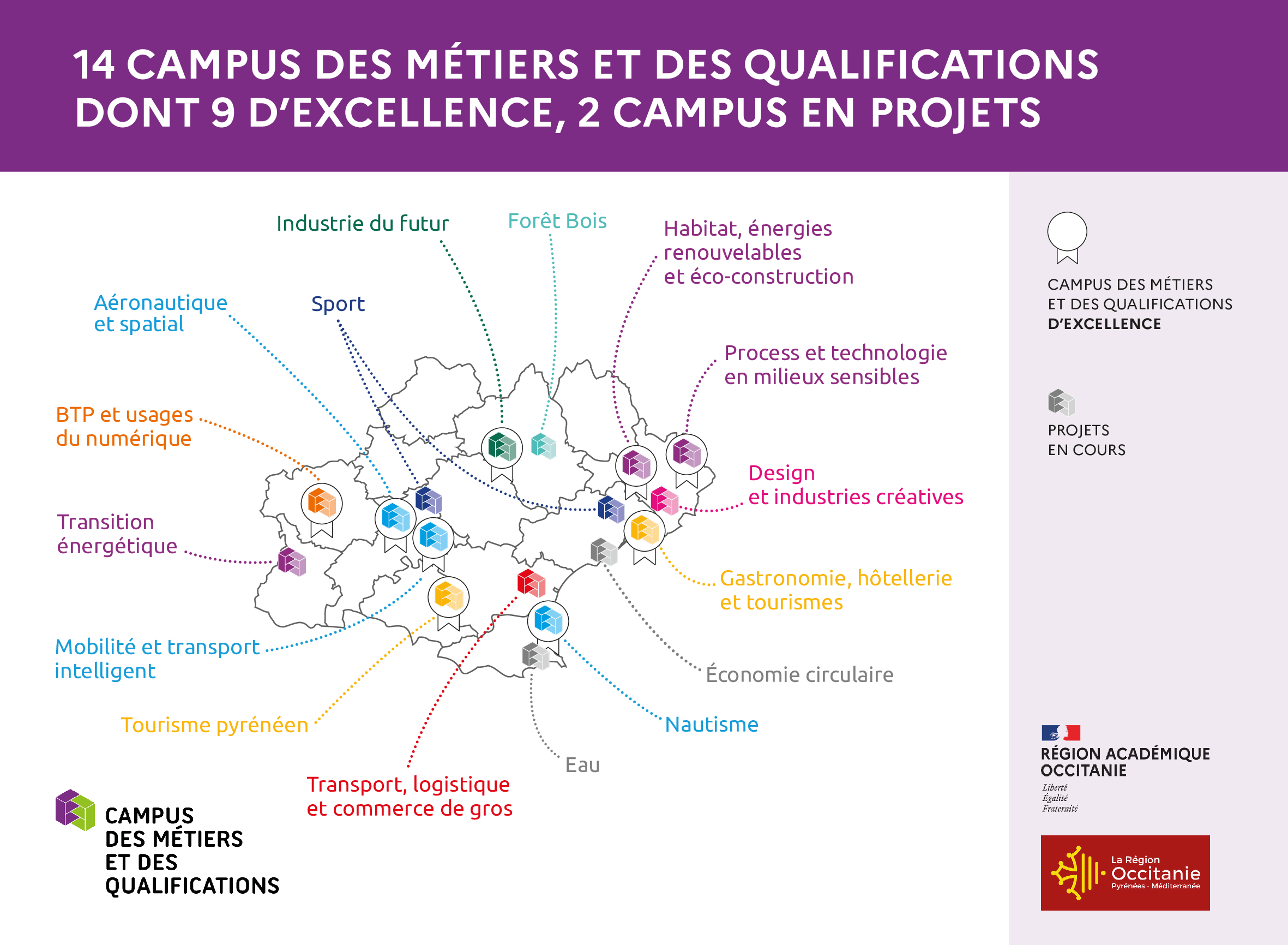 Carte des 14 CMQ